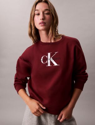 Monologo French Terry Relaxed Sweatshirt, Renaissance Red