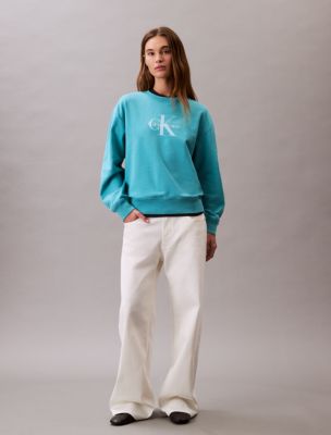 Monologo French Terry Relaxed Sweatshirt | Calvin Klein