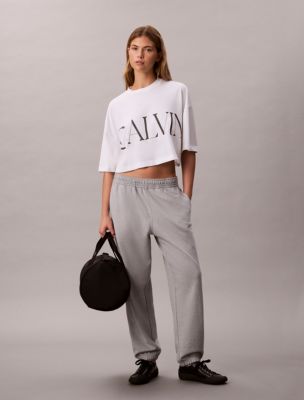 Monogram Logo French Terry Jogger, Heroic Grey Heather