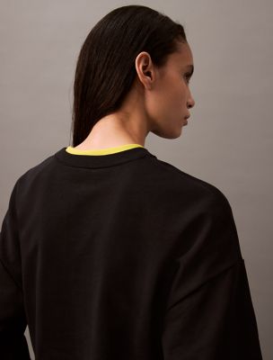 ■ ■ 2color women's relaxed fit archive logo cre Archive Logo Fleece Relaxed Sweatshirt | Calvin Klein