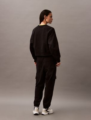 ■ ■ 2color women's relaxed fit archive logo cre Archive Logo Fleece Relaxed Sweatshirt | Calvin Klein