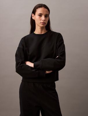Archive Logo Fleece Relaxed Sweatshirt, Black