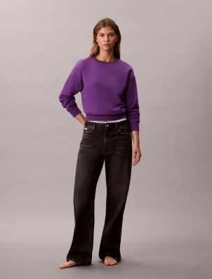 Archive Logo Fleece Relaxed Sweatshirt, Smokey Shadow