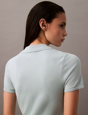 ワンピース   Liquid Shine Collar Short Sleeve Mini Dress Liquid Shine Mini Dress | Calvin Klein
