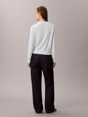 Женские свитеры Calvin Klein Smooth Cotton Monogram Sweater — фото 4