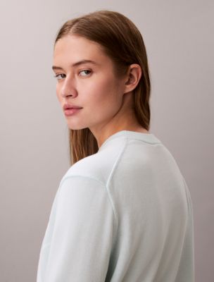 Женские свитеры Calvin Klein Smooth Cotton Monogram Sweater — фото 5