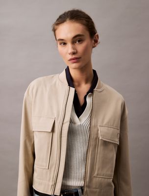 Utility Canvas Jacket, Feather Gray