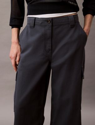 ★ ★ Women's Utility Canvas Cargo Pants 47B605G Utility Canvas Cargo Pant | Calvin Klein