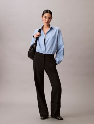 Raw Edge Trouser, Black