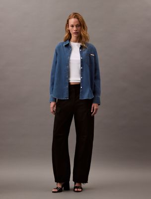 Classic Denim Shirt, Medium Seneca