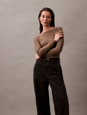 Женские джинсы Calvin Klein High Rise Barrel Jeans — фото 4