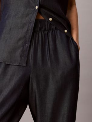 Женские джинсы Calvin Klein Relaxed Denim Pull-On Jeans — фото 4