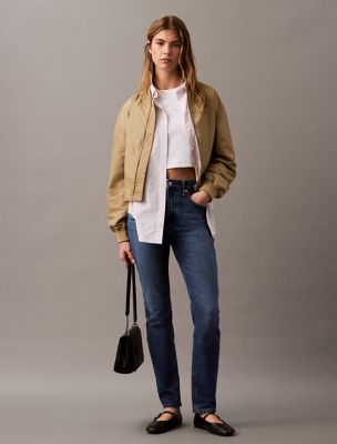High Rise Slim Fit Jeans, Runaway Blue