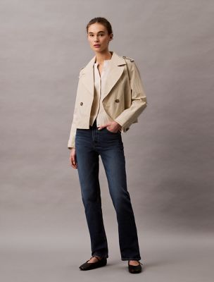 High Rise Straight Jeans, Dark Yukon