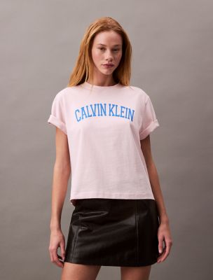 Boxy Varsity Logo T-Shirt | Calvin Klein