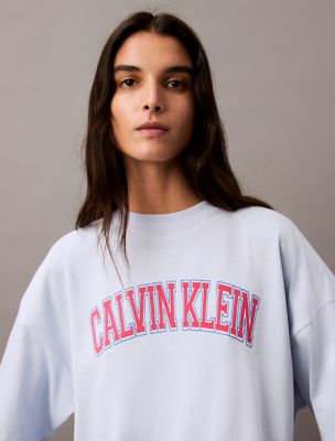 Boxy Varsity Logo T-Shirt, Heather