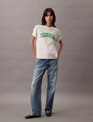 Boxy Varsity Logo T-Shirt | Calvin Klein