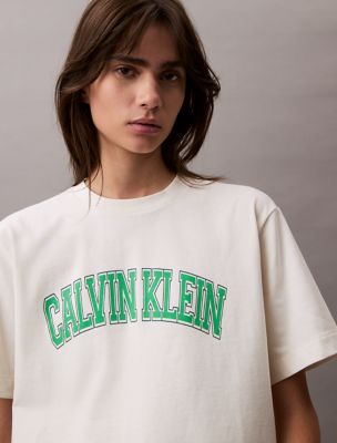 Boxy Varsity Logo T-Shirt | Calvin Klein