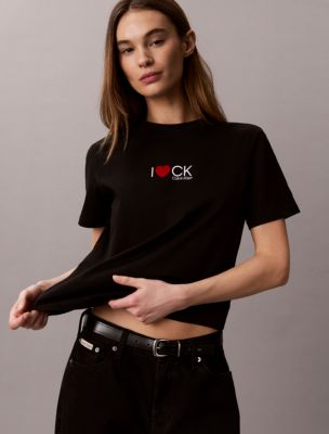 Женские футболки Calvin Klein Heart Logo Classic T-Shirt — фото 5