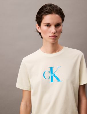 Monogram Logo Crewneck T-Shirt, Aloe Wash