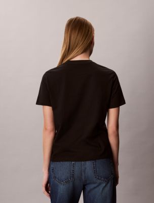 Женская футболка Calvin Klein Monologo, цвет: Чёрный — фото 5