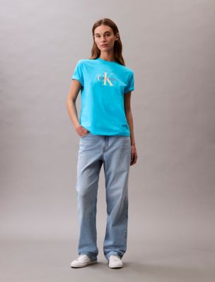 Monogram Logo Tee, Midcentury Blue