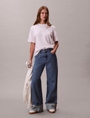Женские футболки Calvin Klein Allover Monogram Boxy T-Shirt — фото 2