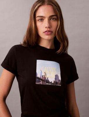 Logo City Graphic Classic T-Shirt, Black