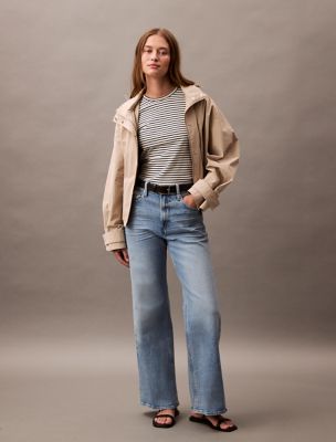 Ultra High Rise Wide Leg Fit Jeans, Surfside