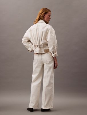 [CKJ] Ultra High Rise Wide Tencel Rinse Wash Jeans ★人気★ Tencel Ultra High Rise Wide Leg Fit Jeans | Calvin Klein