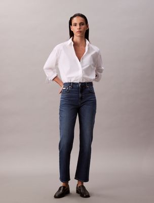 Boxy Cropped Button-Down Shirt, Brilliant White