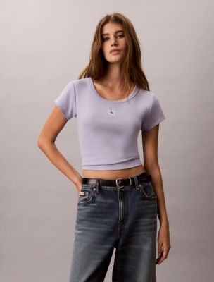 Woven Monologo Slim T-Shirt, Cosmic Sky