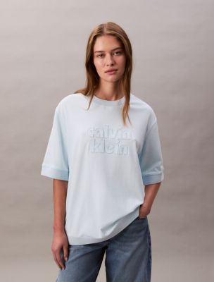 Logo Graphic Cropped Relaxed T-Shirt, Cooling Spray