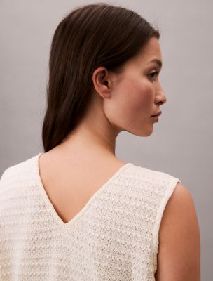 calvin klein crochet dress Calvin Klein Women's Crochet Mini Shift Dress - Sweet Corn