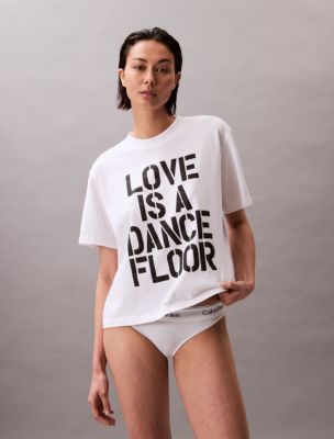 Marc Hundley Pride Love Is A Dance Floor Relaxed T-Shirt, Bright White