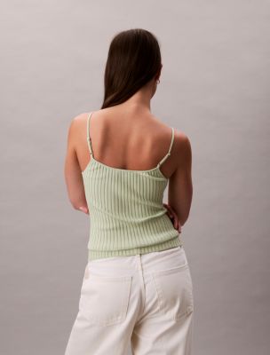 Liquid Shine Ribbed Tank Top | Calvin Klein