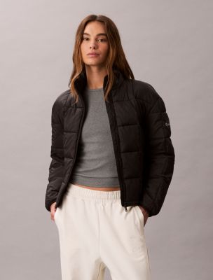 Lightweight Puffer Jacket , Black
