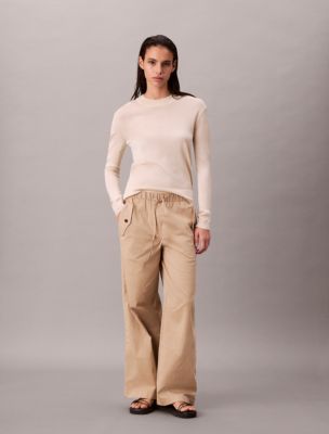 Cotton Cargo Pants, Oxford Tan