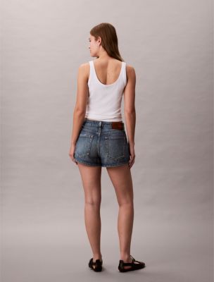 Женские шорты Calvin Klein Denim Mini, цвет: Синий — фото 4