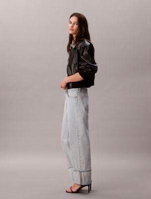 Женские джинсы Calvin Klein Wide Cuff Relaxed Jeans — фото 2