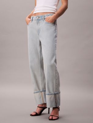 Женские джинсы Calvin Klein Wide Cuff Relaxed Jeans — фото 3