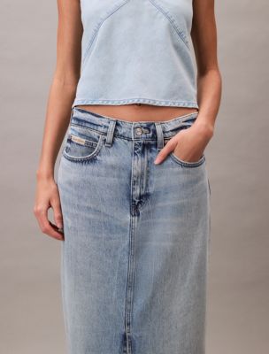 Женские юбки Calvin Klein Denim Maxi Skirt — фото 4