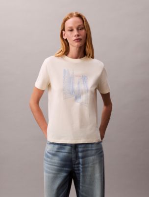 City Sketch Graphic Classic T-Shirt , Sweet Corn