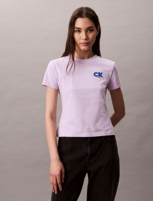 Monogram Logo 1968 Graphic Slim T-Shirt, Lavender Blush