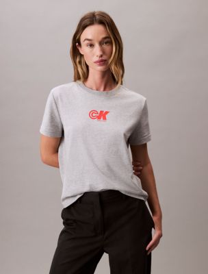 Monogram Logo Graphic Slim T-Shirt, History Heather