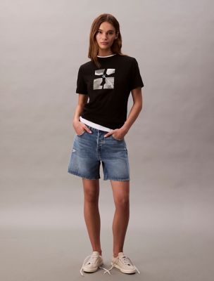 Skyscraper Graphic Boxy T-Shirt , Black