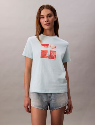 Skyscraper Graphic Boxy T-Shirt , Cooling Oasis
