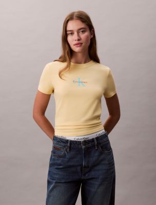 Monogram Logo Slim T-Shirt, Sunlight