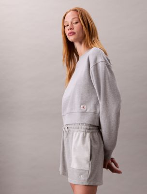 Женские худи Calvin Klein French Terry Cropped Relaxed Sweatshirt — фото 3