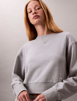 Женские худи Calvin Klein French Terry Cropped Relaxed Sweatshirt — фото 5